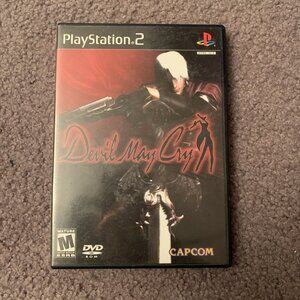 Devil May Cry PS2 CIB Sony PlayStation 2 2001 Black Label Complete with Manual